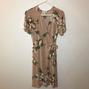 Light Pink Wrap Dress